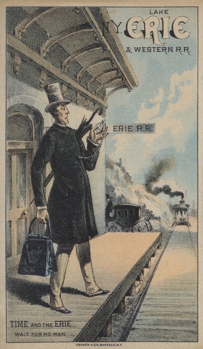 De Lake Erie en Western Railroad door American School